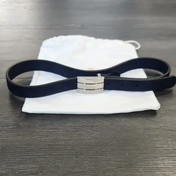 Gucci Child belt navy blue suede size S - Picture 2 of 11